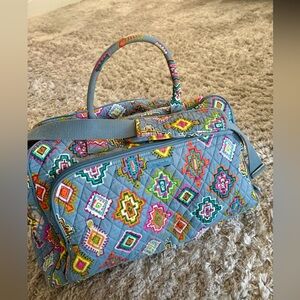 Vera Bradley painted medallion Travel Tote-